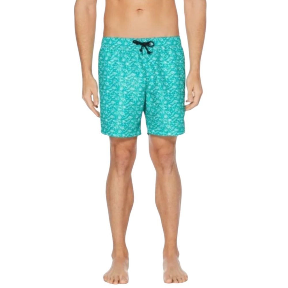 Perry Ellis Green Swim Trunks